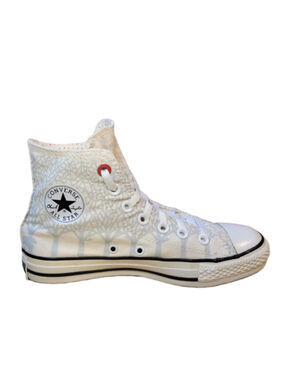 Converse Chuck Taylor All Star White Blue Unisex Size 4 Men's Canvas Sneakers